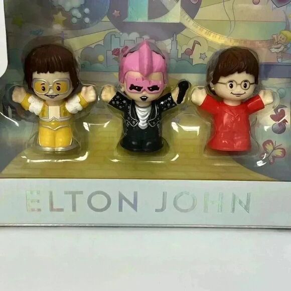 New Fisher Price Little People Collector Elton John Special Edition Figure Set - Picture 5 of 13